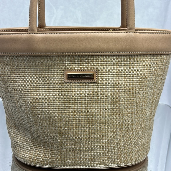 Rudolph Valentino Straw mini tote bag - Picture 2 of 13